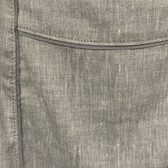White House Black Market Gray Linen Pencil Straight Skirt Women's Size 0 - Picture 2 of 8